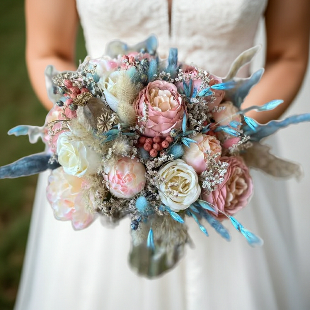 Buchet de mireasa Babby Blue