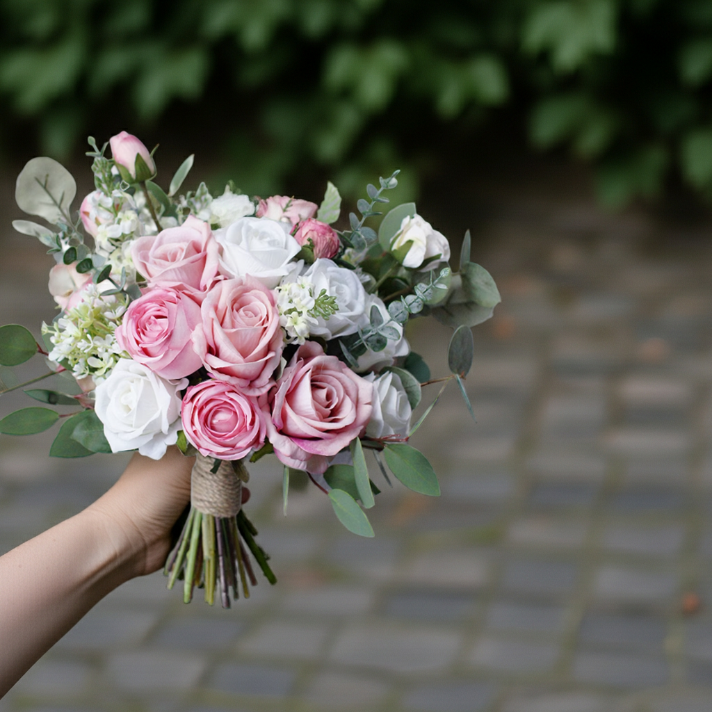 Buchet nasa Crem Roz