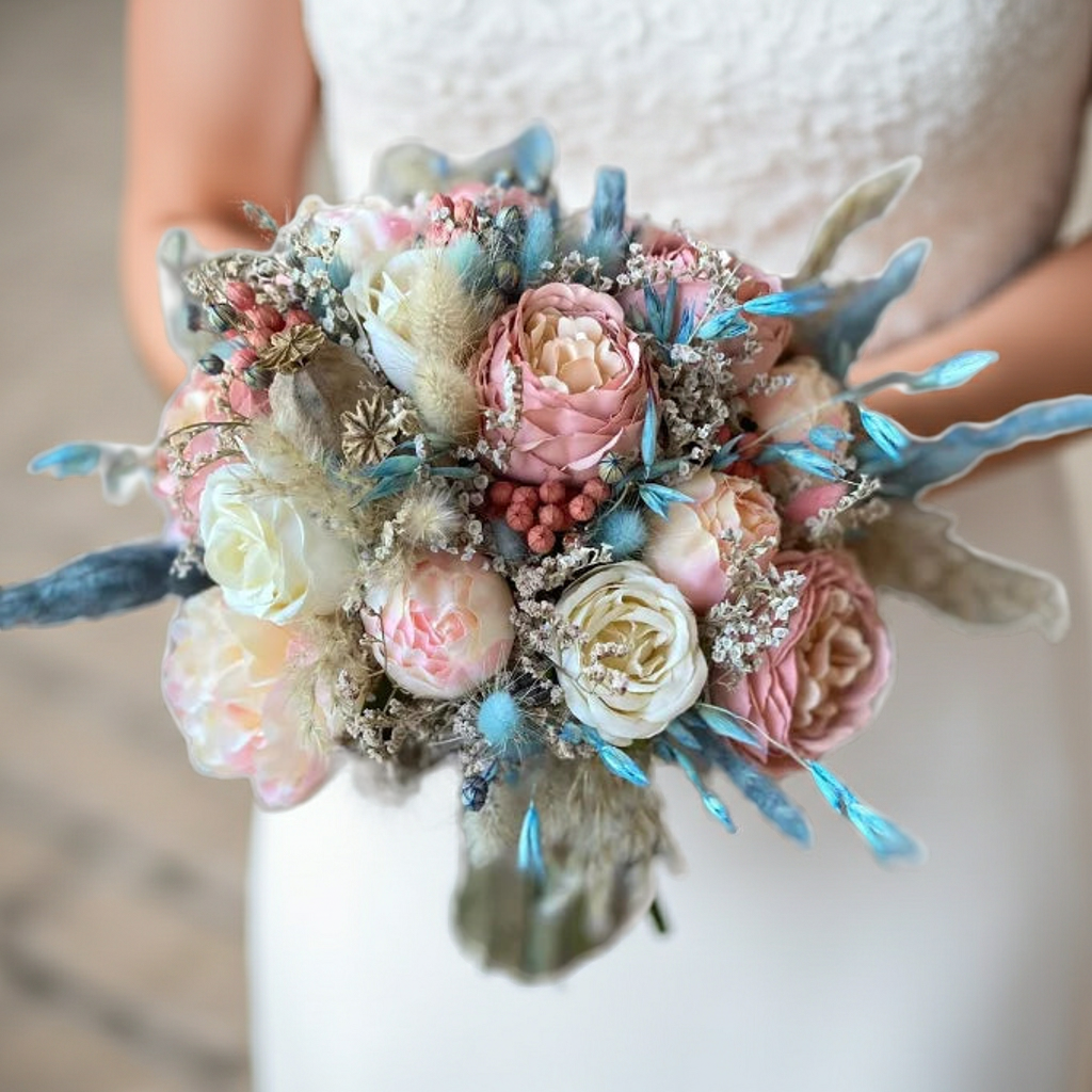 Buchet de mireasa Babby Blue