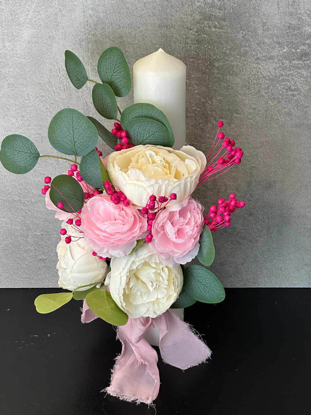 Lumanare 35 cm Pinkie White