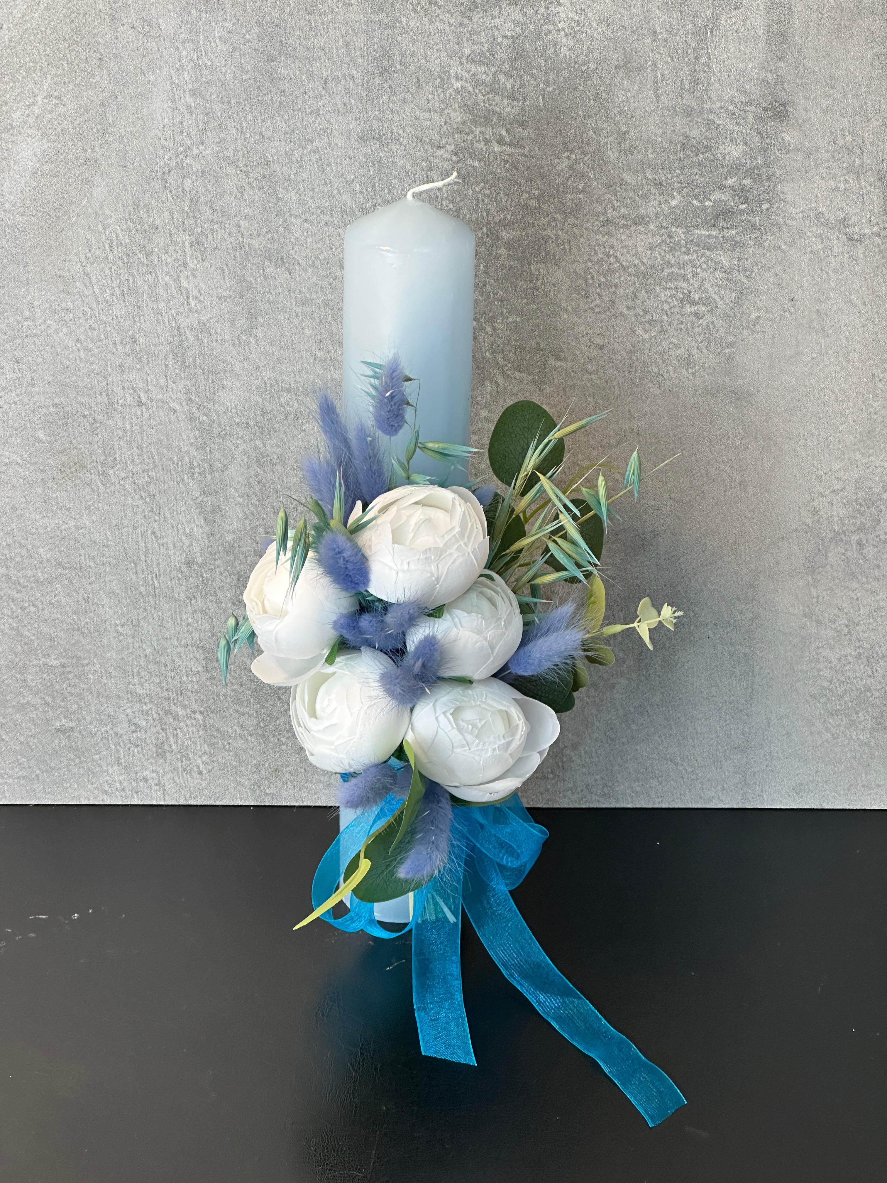 Lumanare 35 cm Bleu Sea