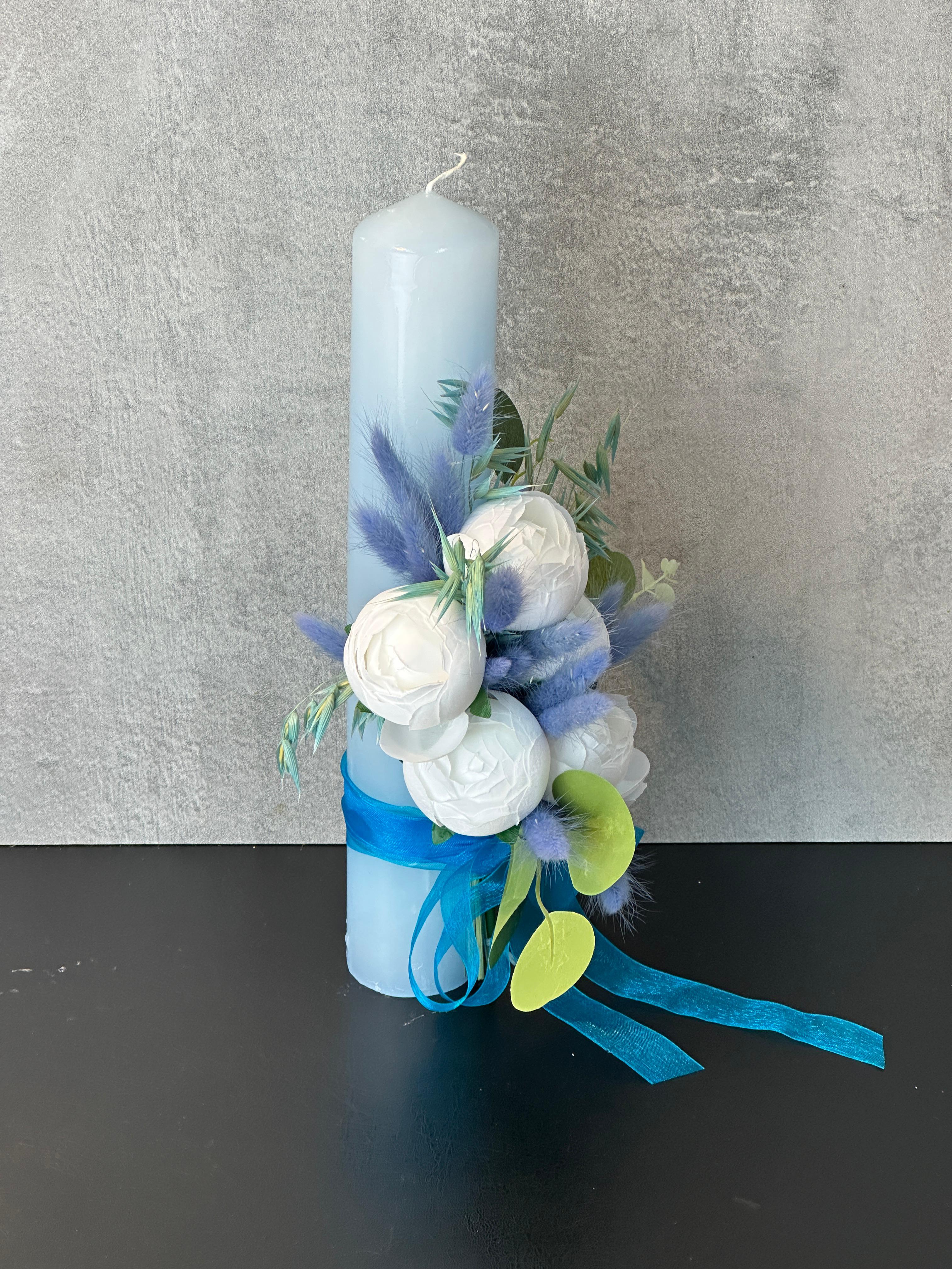 Lumanare 35 cm Bleu Sea