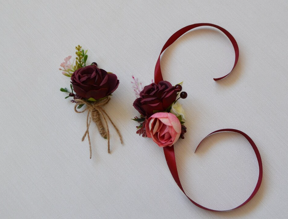 Cocarda flori artificiale PFC2