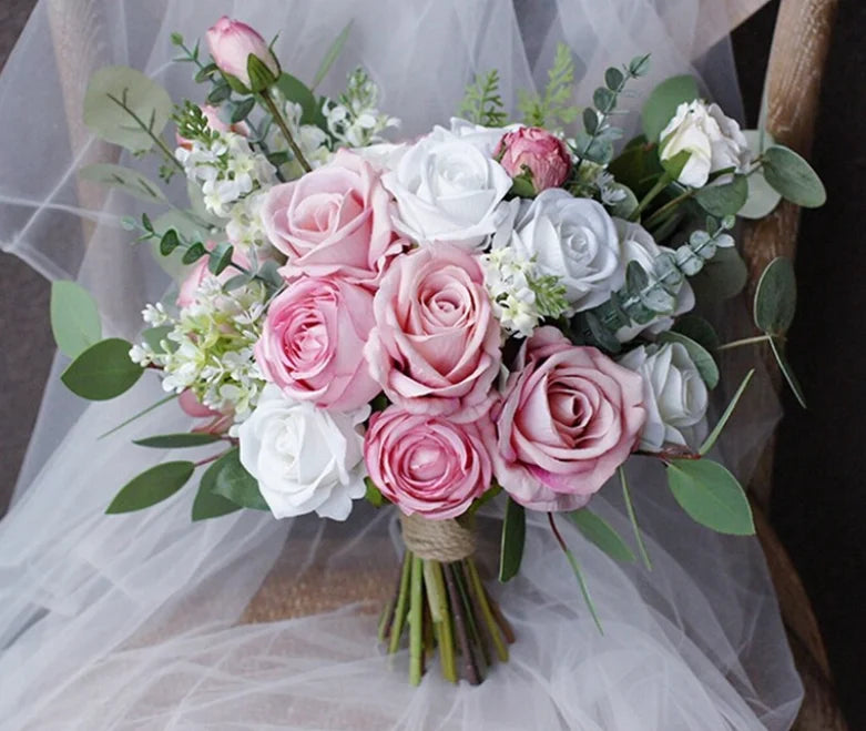 Buchet de mireasa culori calde