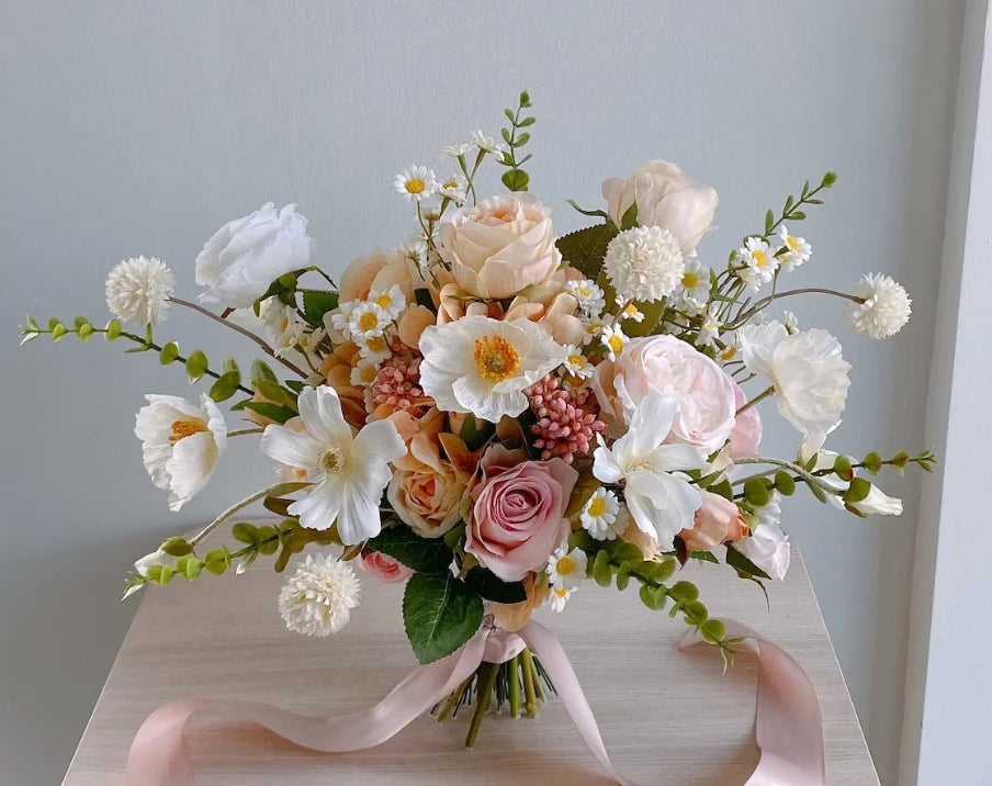 Buchet de mireasa flori diferite