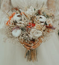 Buchet de mireasa cu bumbac