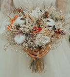 Buchet de mireasa cu bumbac