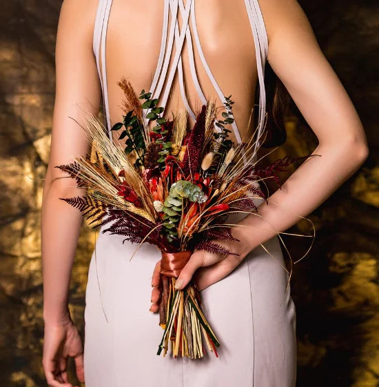 Buchet de mireasa din spice