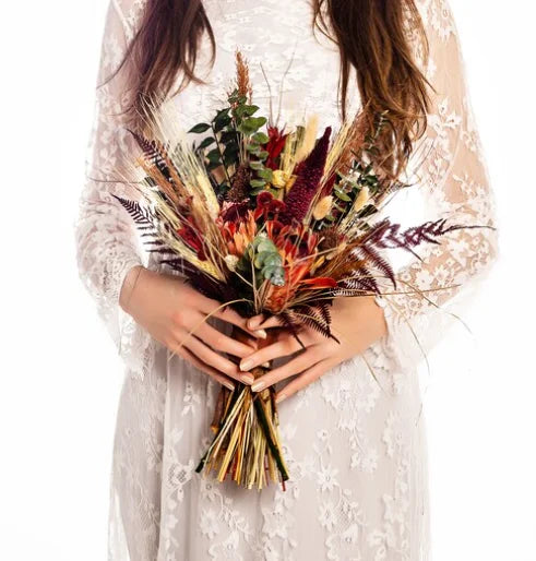 Buchet de mireasa din spice
