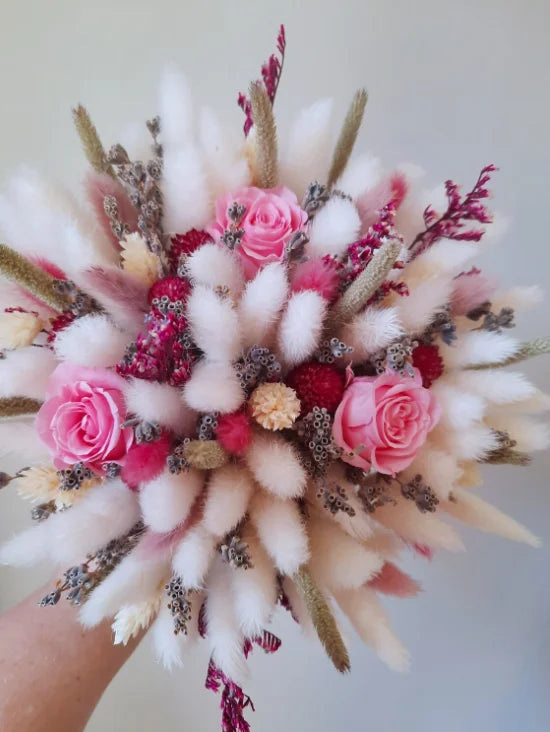 Buchet de nasa alb si roz