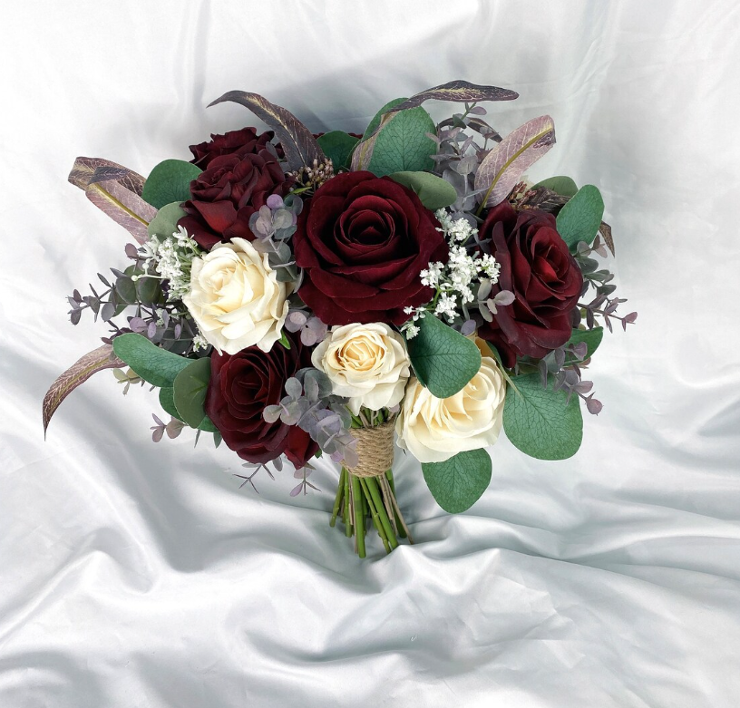 Buchet nasa Alb Rosu