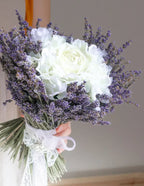 Buchet de mireasa cu lavanda