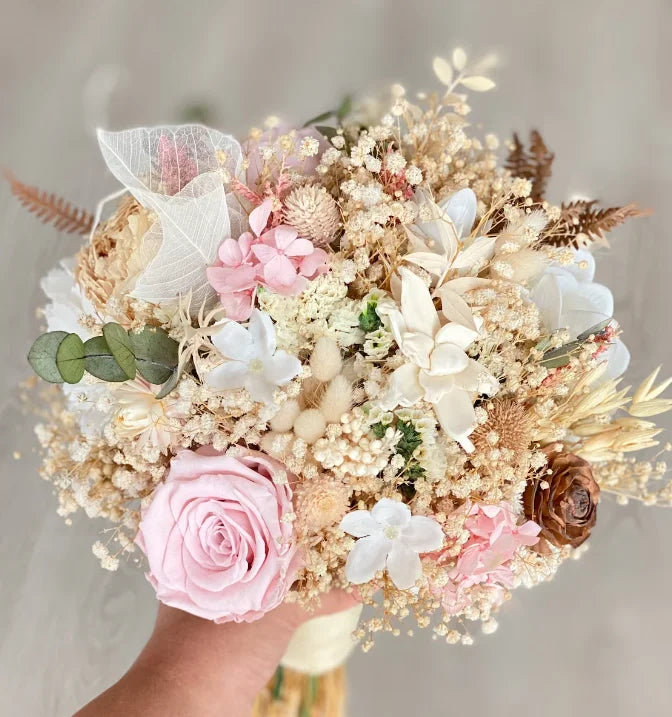 Buchet de mireasca crem