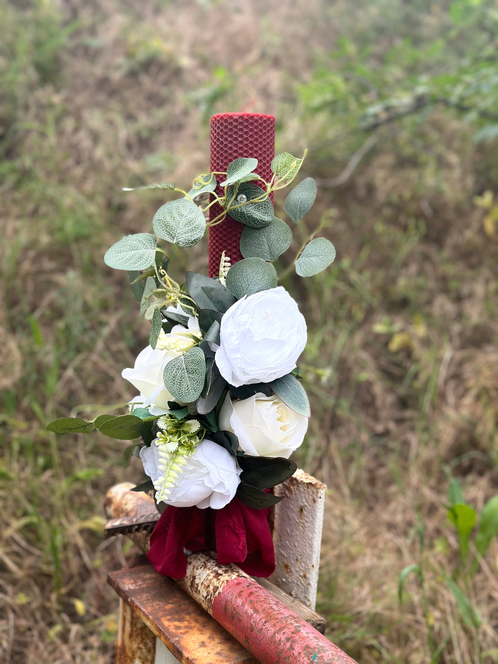 Lumanare Rosie ceara naturala