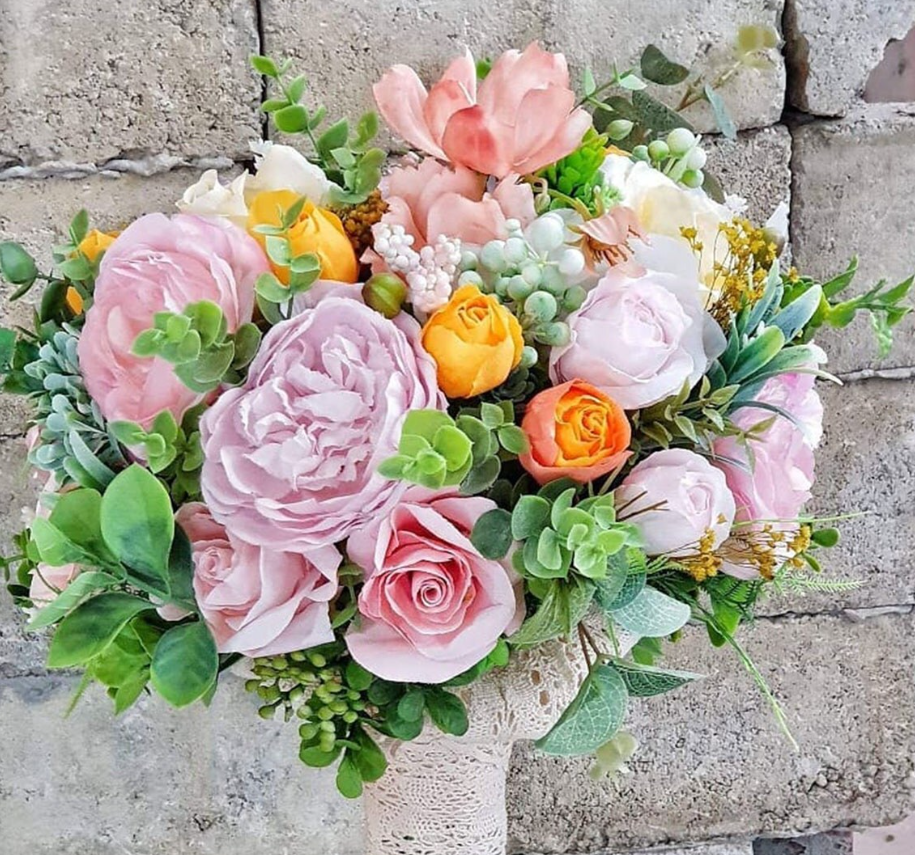 Buchet nasa cu portocaliu