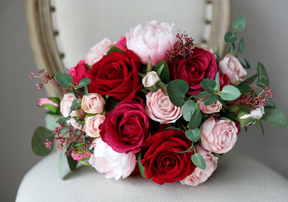 Buchet nasa Rosu Bordeaux