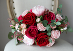 Buchet nasa Rosu Bordeaux