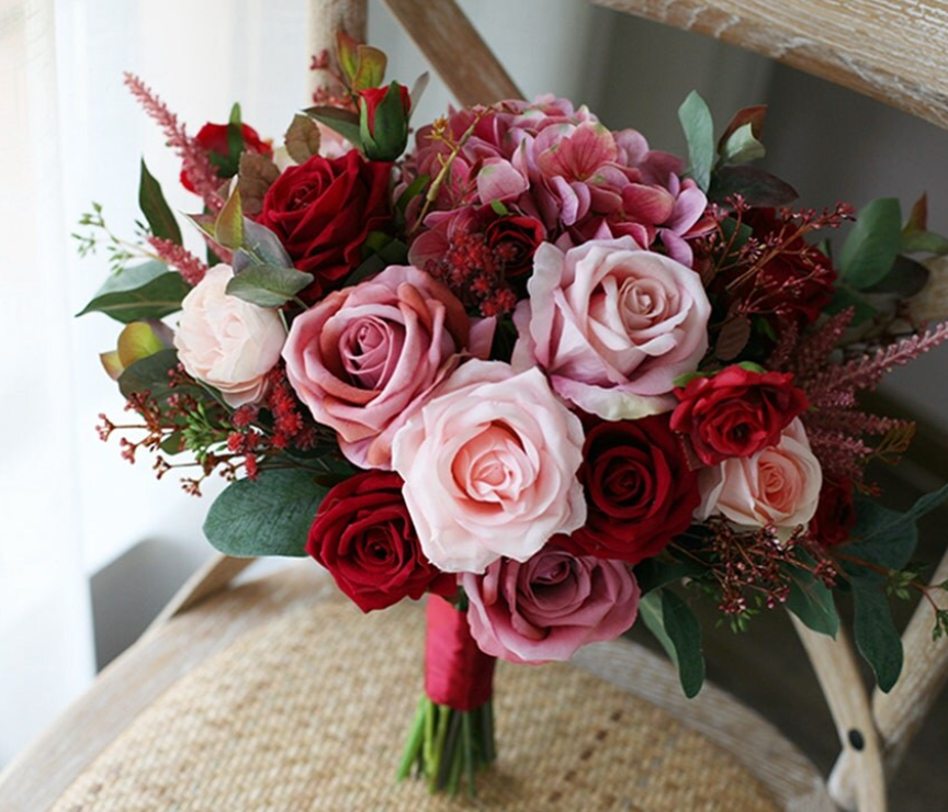 Buchet de nasa Roz Rosu