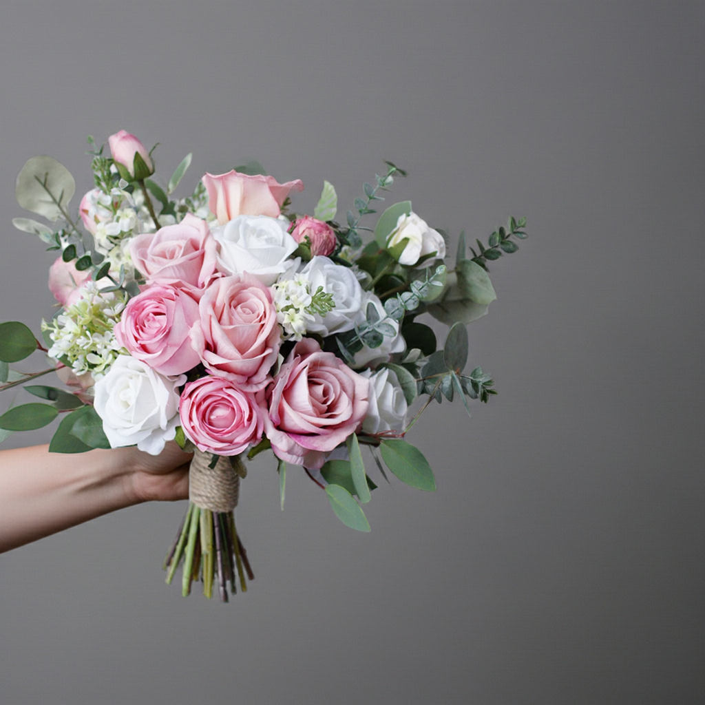 Buchet nasa Crem Roz